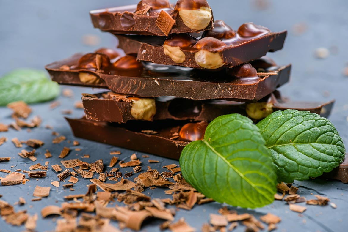 Vegan Chocolate Bar with Halzelnut