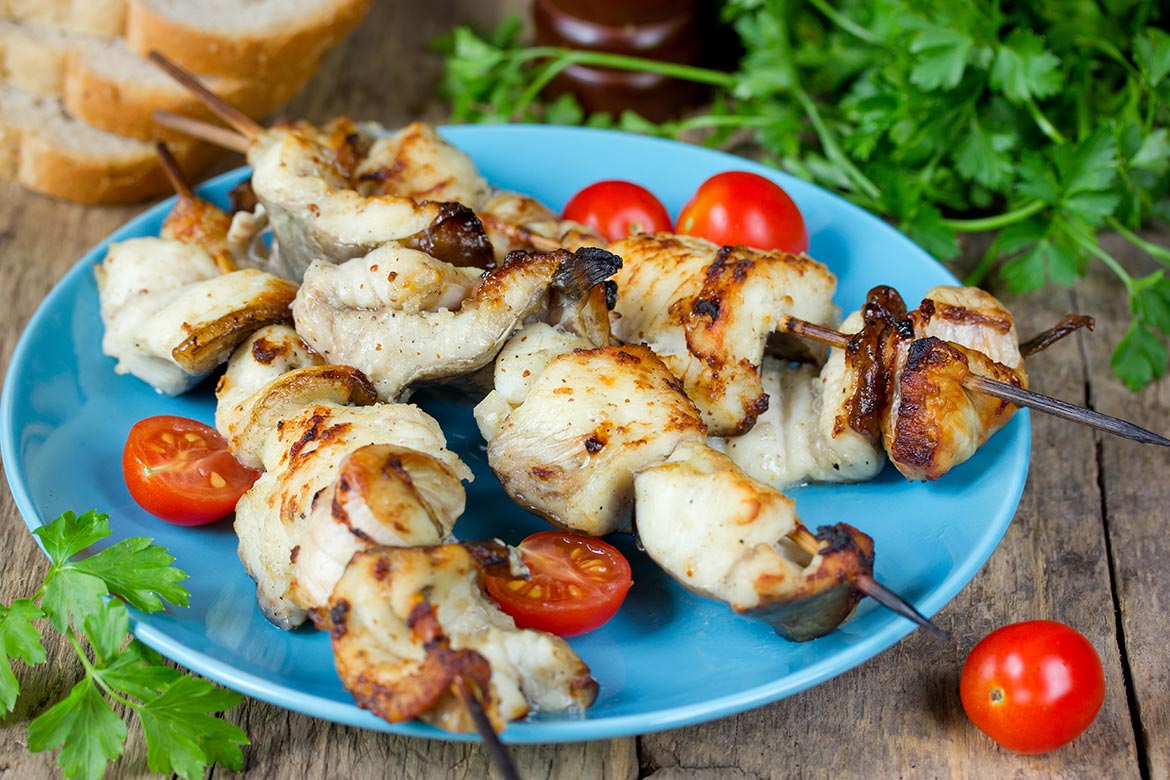 Catfish Kebab with Vegetables Recipe