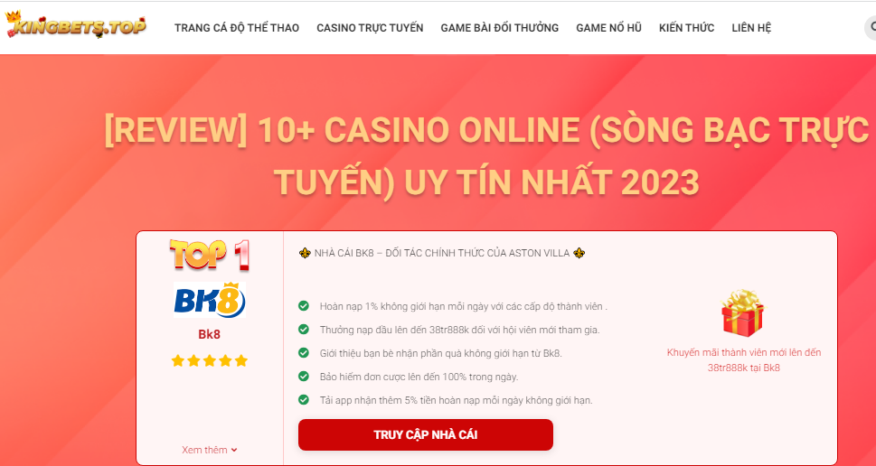 Kingbets.top: Cập nhật tin tức và xu hướng mới nhất casino trực tuyến