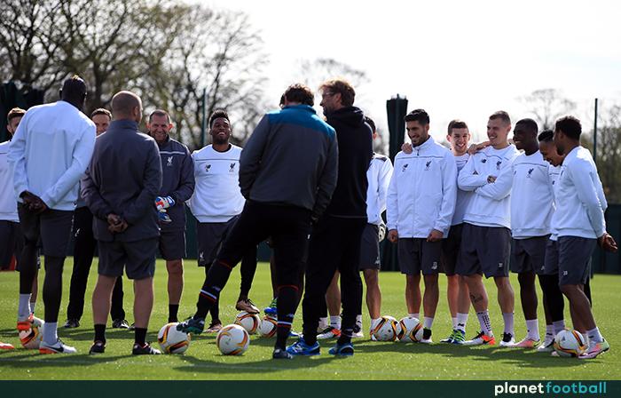 Jurgen Klopp Liverpool training