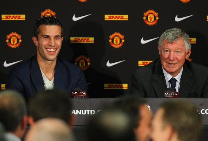 Robin van Persie và Sir Alex Ferguson tại Manchester United