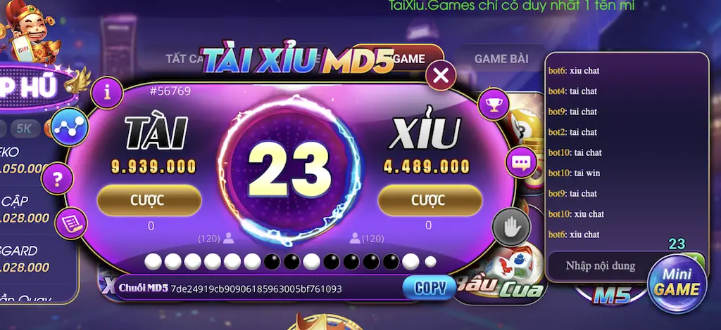 Cách chơi Tài xỉu MD5 đảm bảo chiến thắng lớn tại cổng game GEM WIN