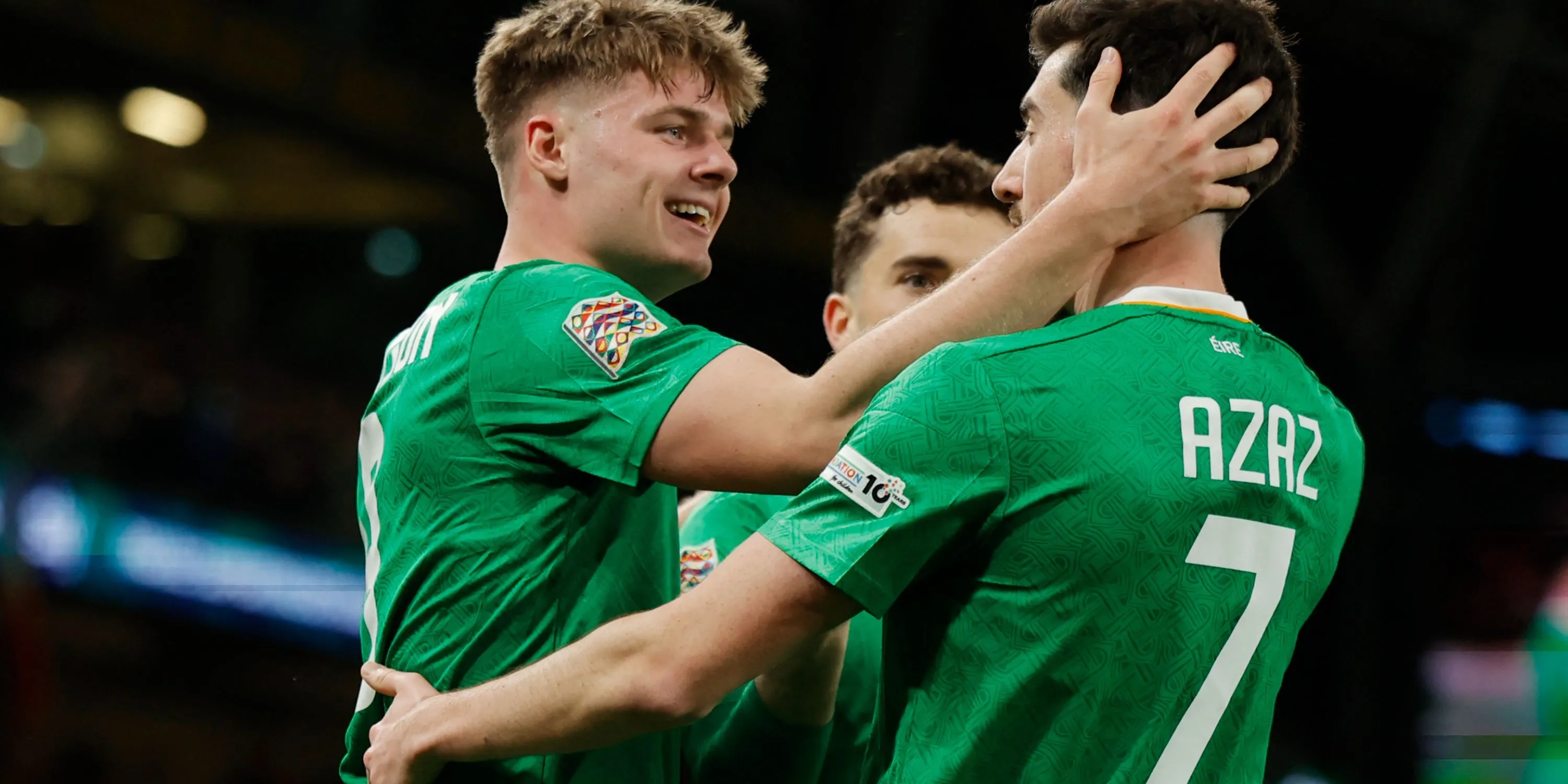 Evan Ferguson trong màu áo đội tuyển CH Ireland