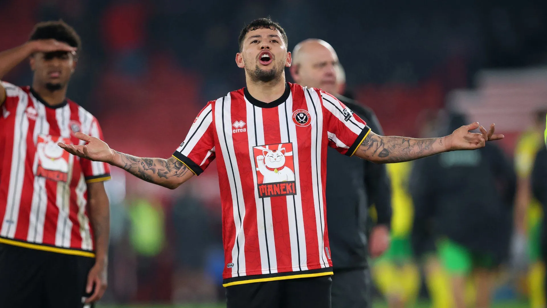 Gus Hamer thi đấu trong màu áo Sheffield United mùa giải Championship