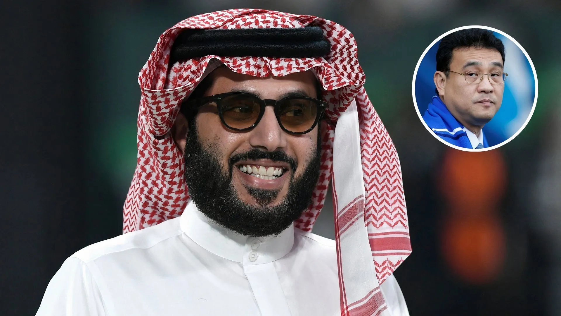 Hình ảnh ghép Turki Alalshikh và Dejphon Chansiri gợi ý về khả năng mua lại Sheffield Wednesday