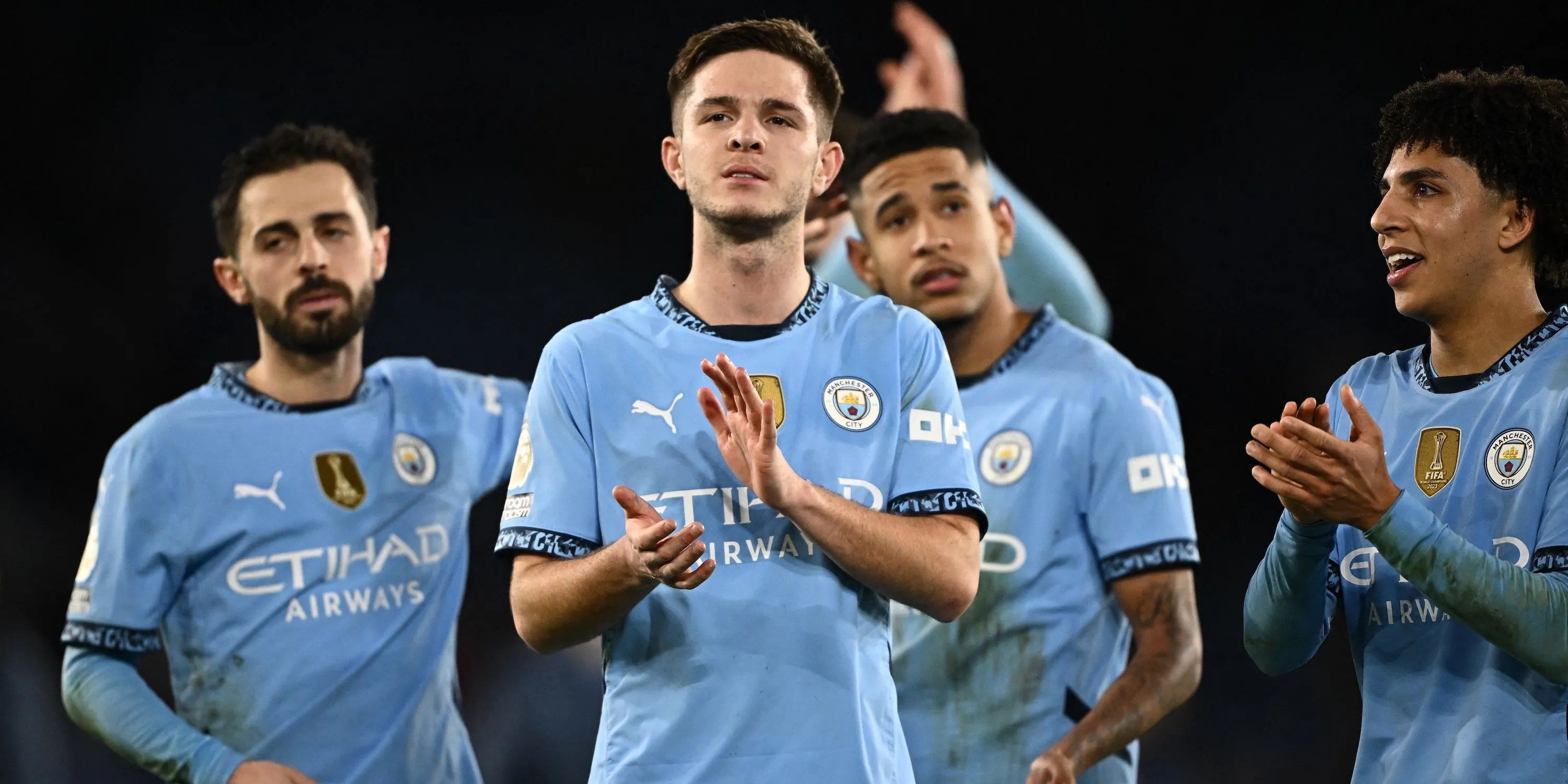 James McAtee của Manchester City sau trận đấu