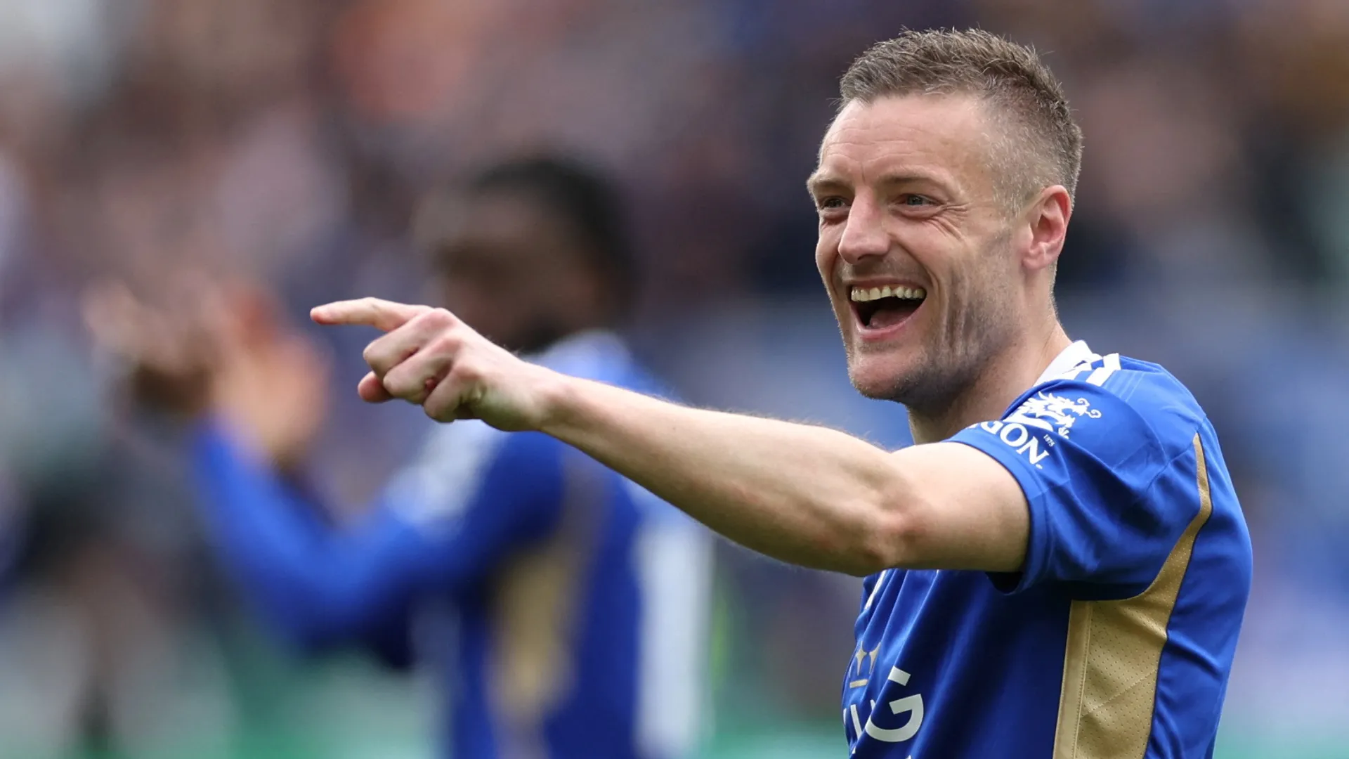 Jamie Vardy trong màu áo Leicester City mùa giải 2023/24