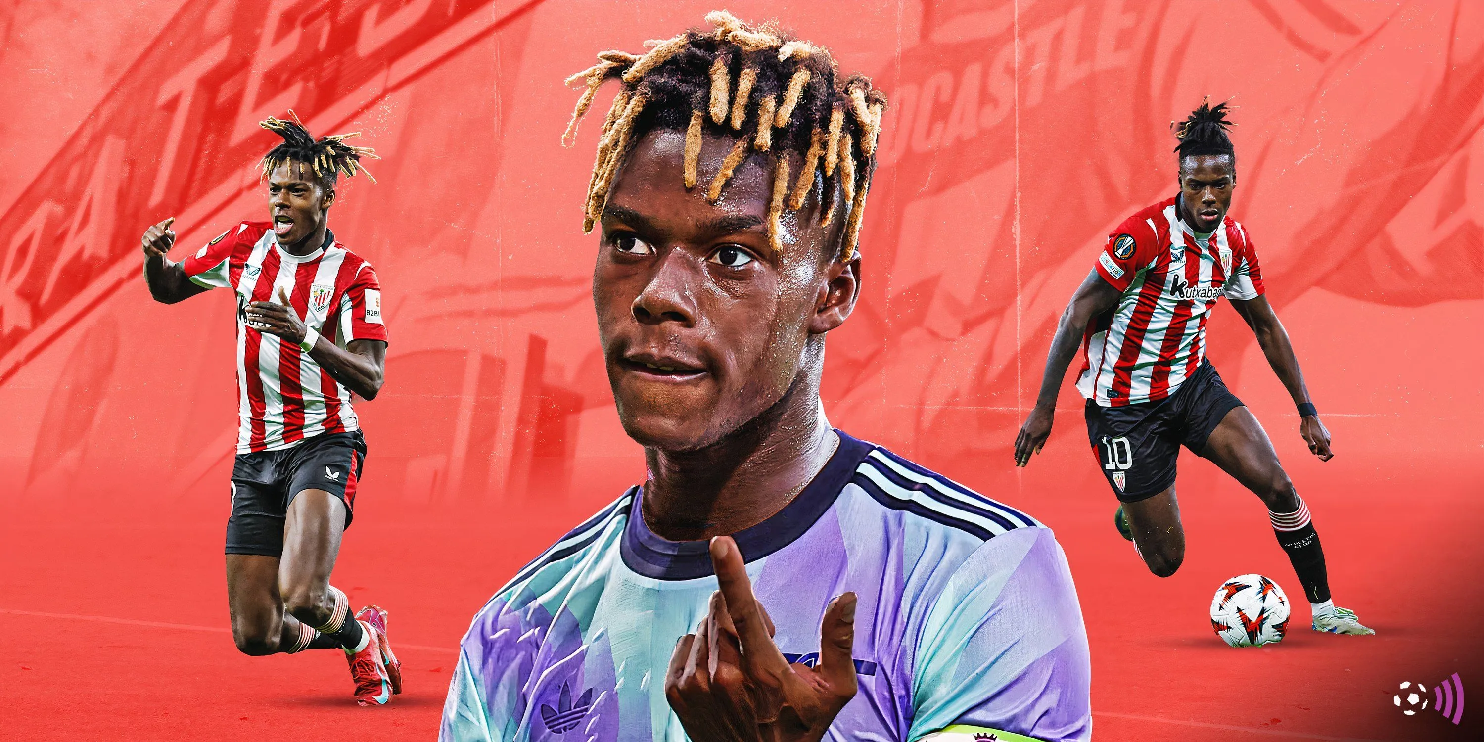 Nico Williams trong màu áo Athletic Bilbao được Arsenal quan tâm