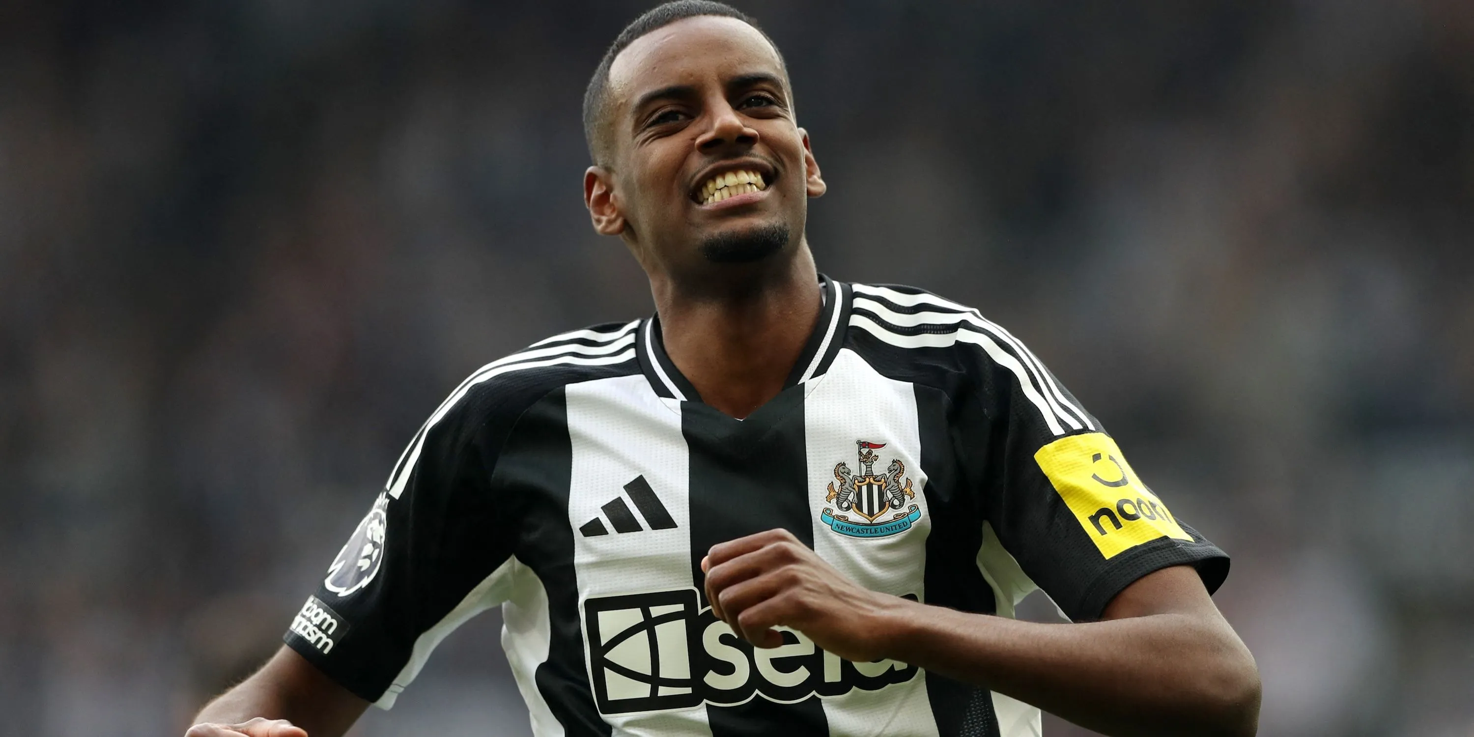 Alexander Isak ăn mừng bàn thắng cho Newcastle United