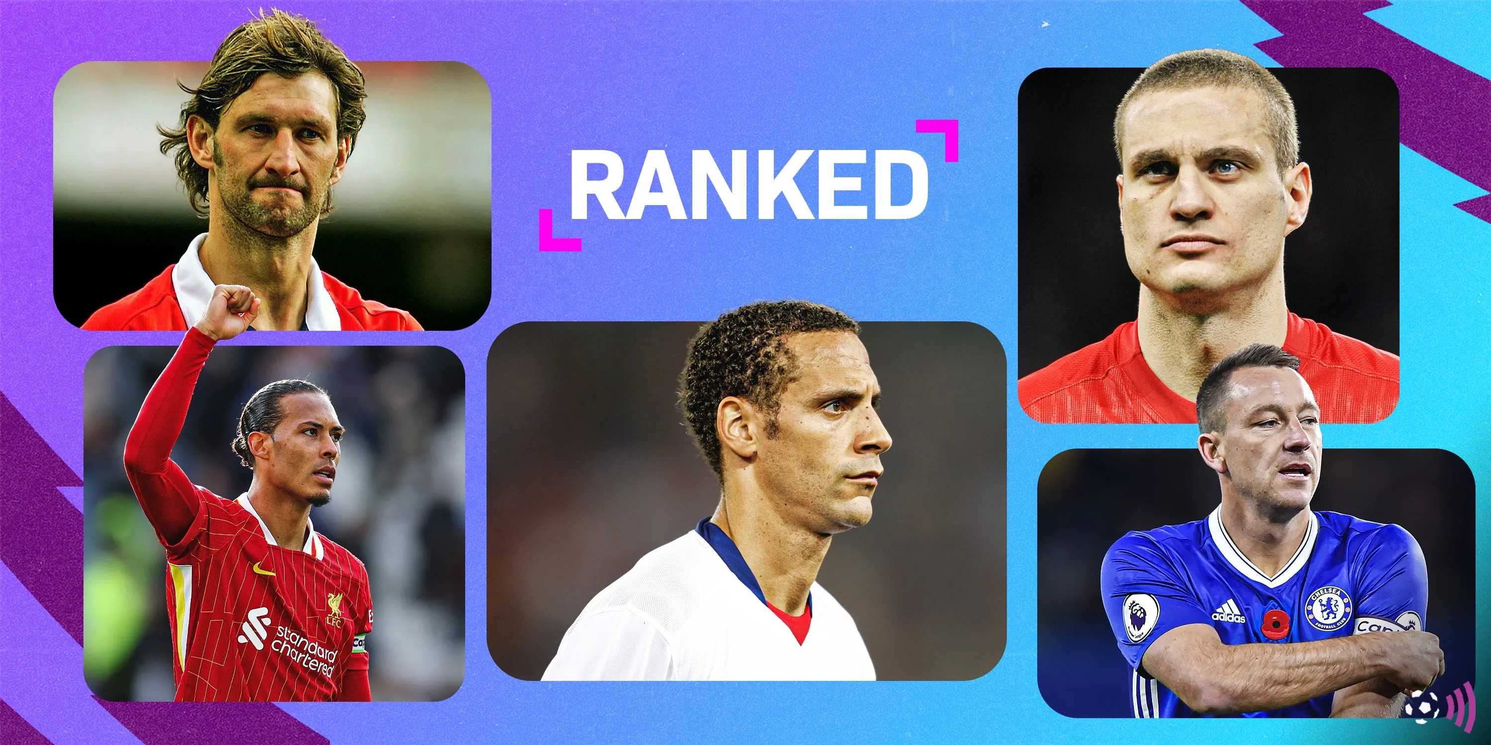 Bảng xếp hạng các trung vệ xuất sắc nhất lịch sử Premier League, cho thấy vị thế của những cầu thủ như Ledley King