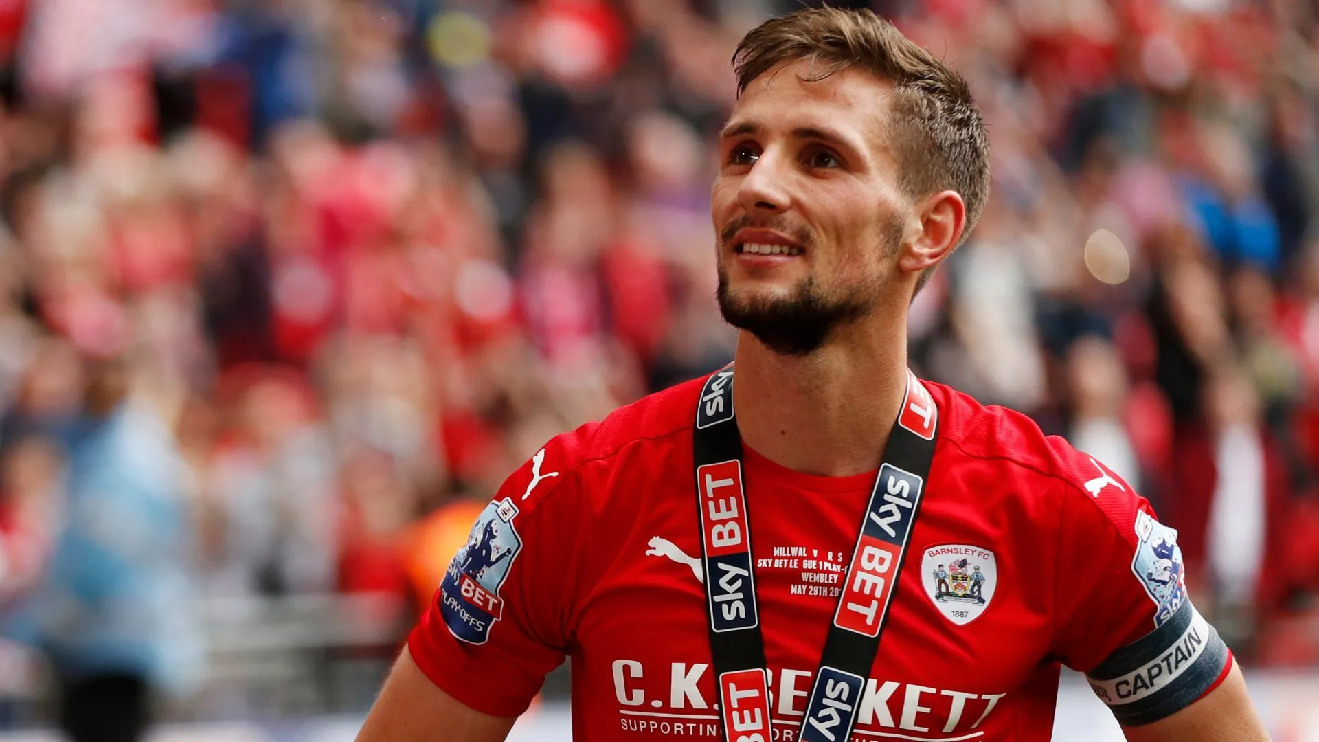 Conor Hourihane, tân huấn luyện viên trưởng Barnsley, trong buổi phỏng vấn.