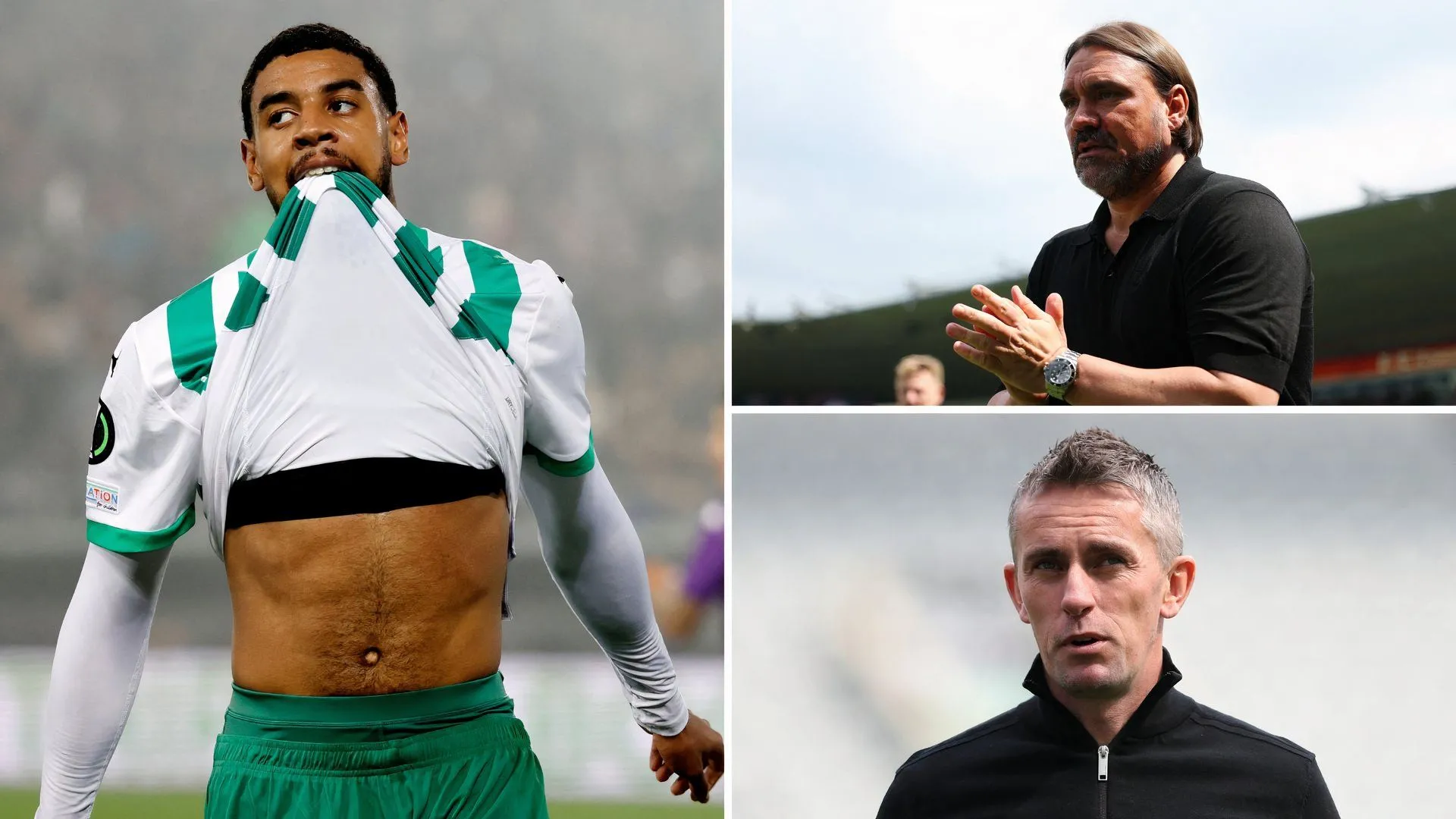 HLV Daniel Farke của Leeds United cùng Willem Geubbels và Kieran McKenna