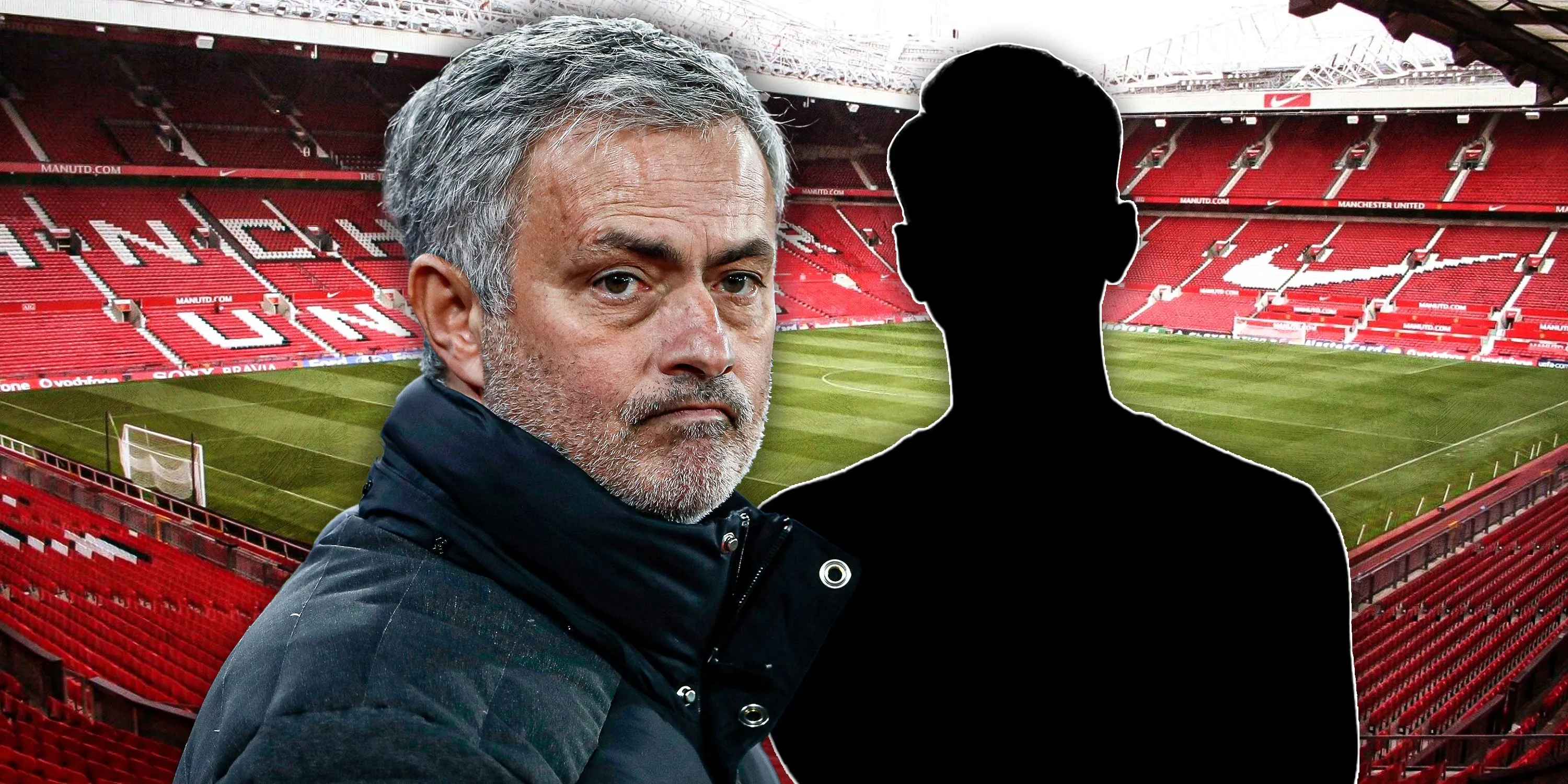 Jose Mourinho trầm ngâm trên sân tập Man Utd với nền Old Trafford