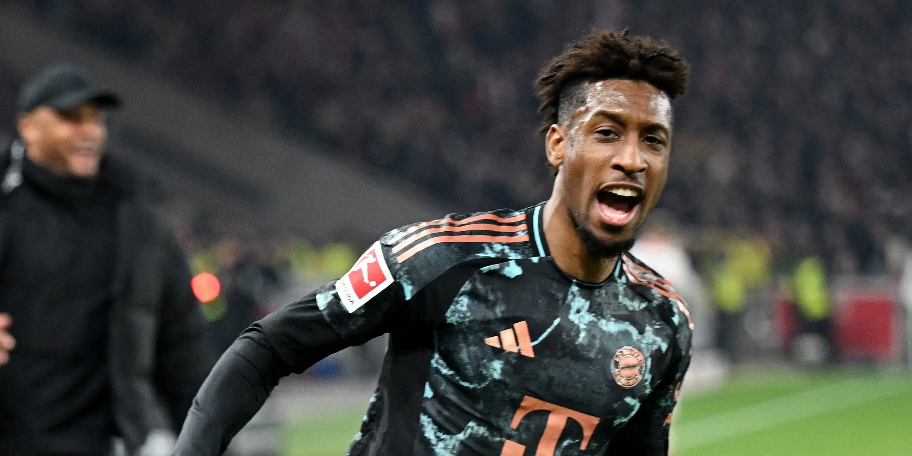 Kingsley Coman trong màu áo Bayern Munich tại Bundesliga, một trong những mục tiêu tin đồn của Arsenal