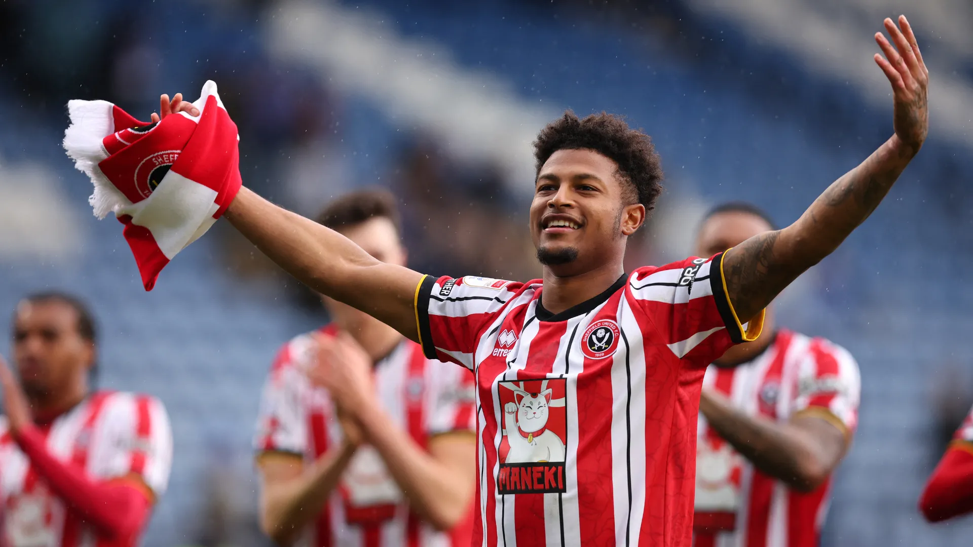 Rhian Brewster, tiền đạo của Sheffield United, người đang đối mặt với quyết định tương lai