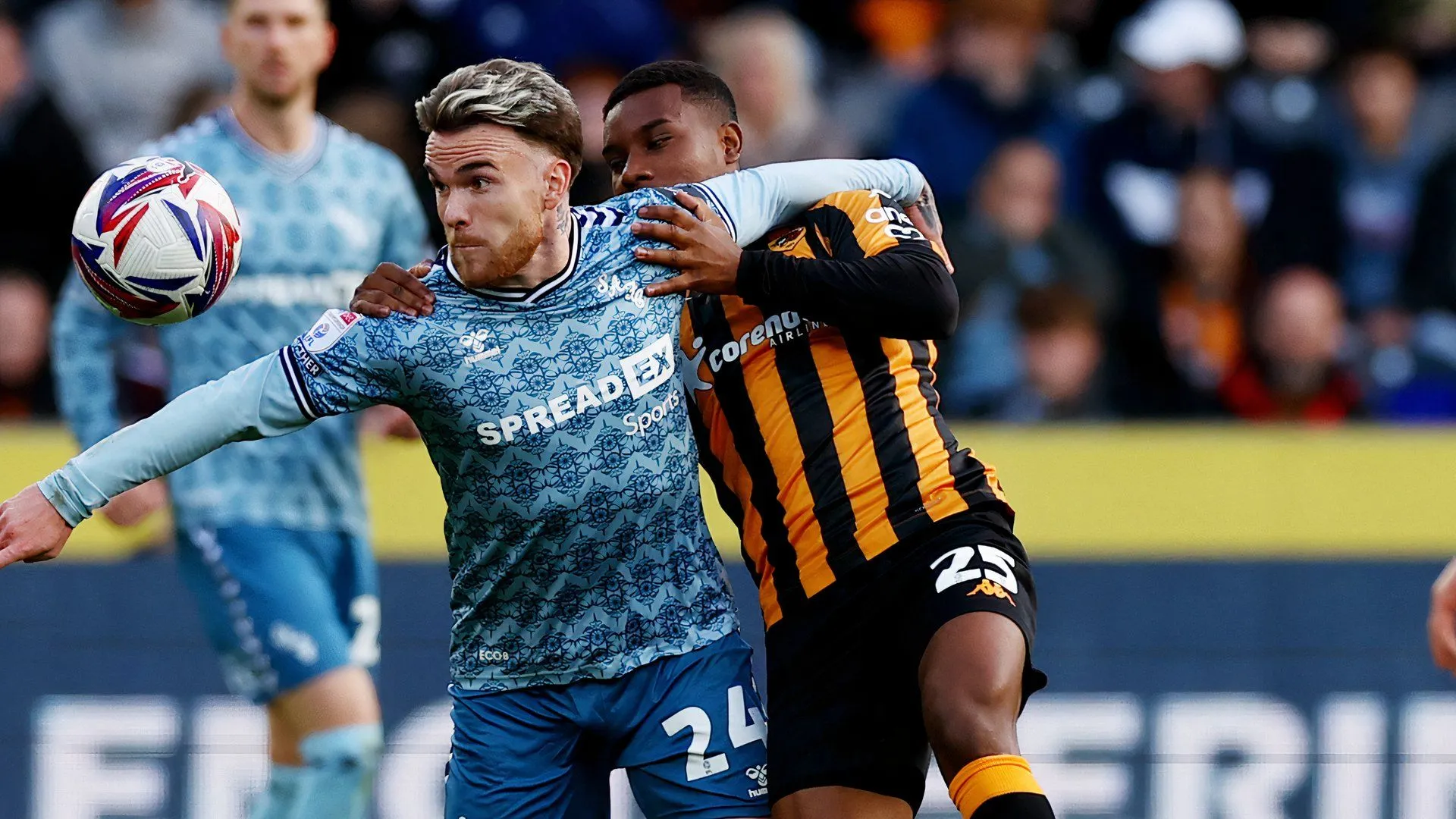 Tuyển thủ Ecuador Oscar Zambrano trong màu áo Hull City