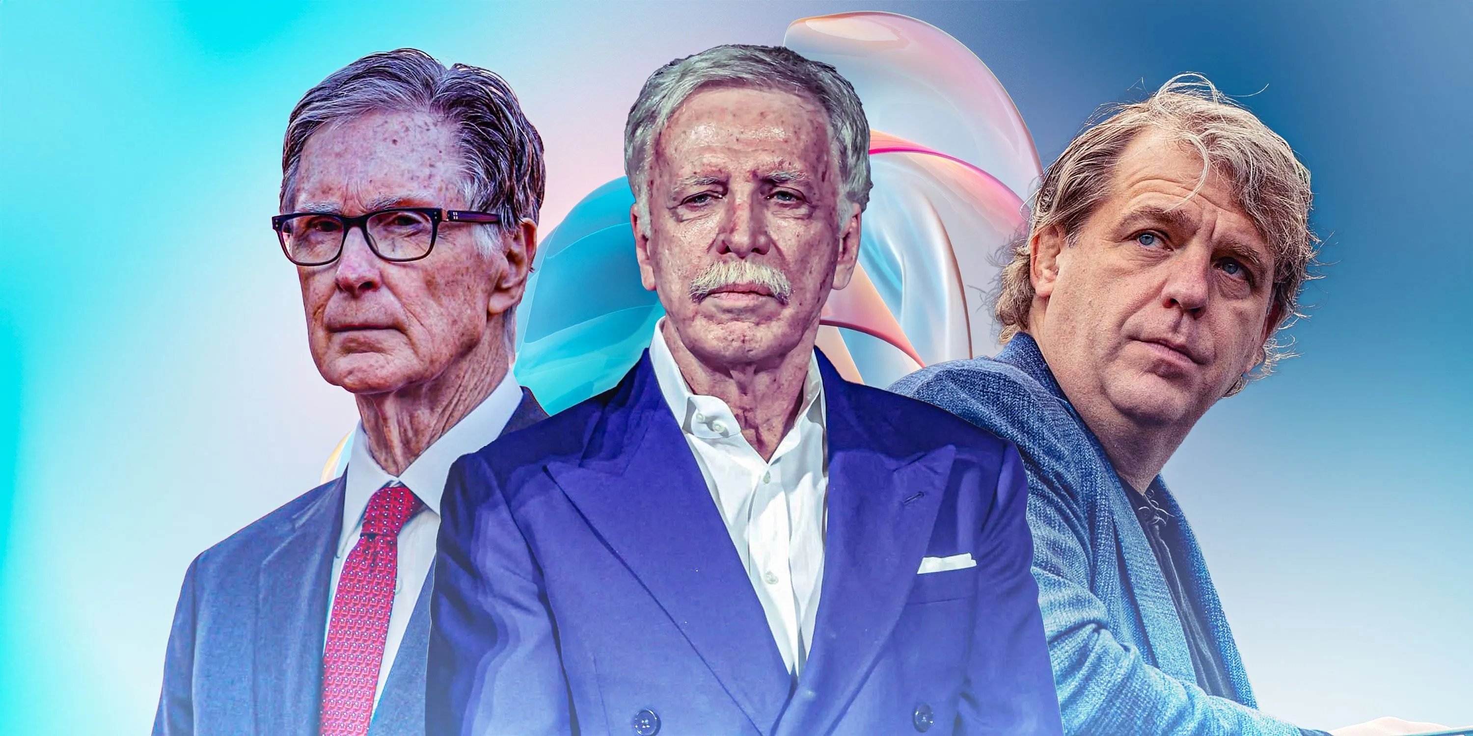 Todd Boehly (Chelsea), John W Henry (Liverpool) và Stan Kroenke (Arsenal), các ông chủ CLB Premier League