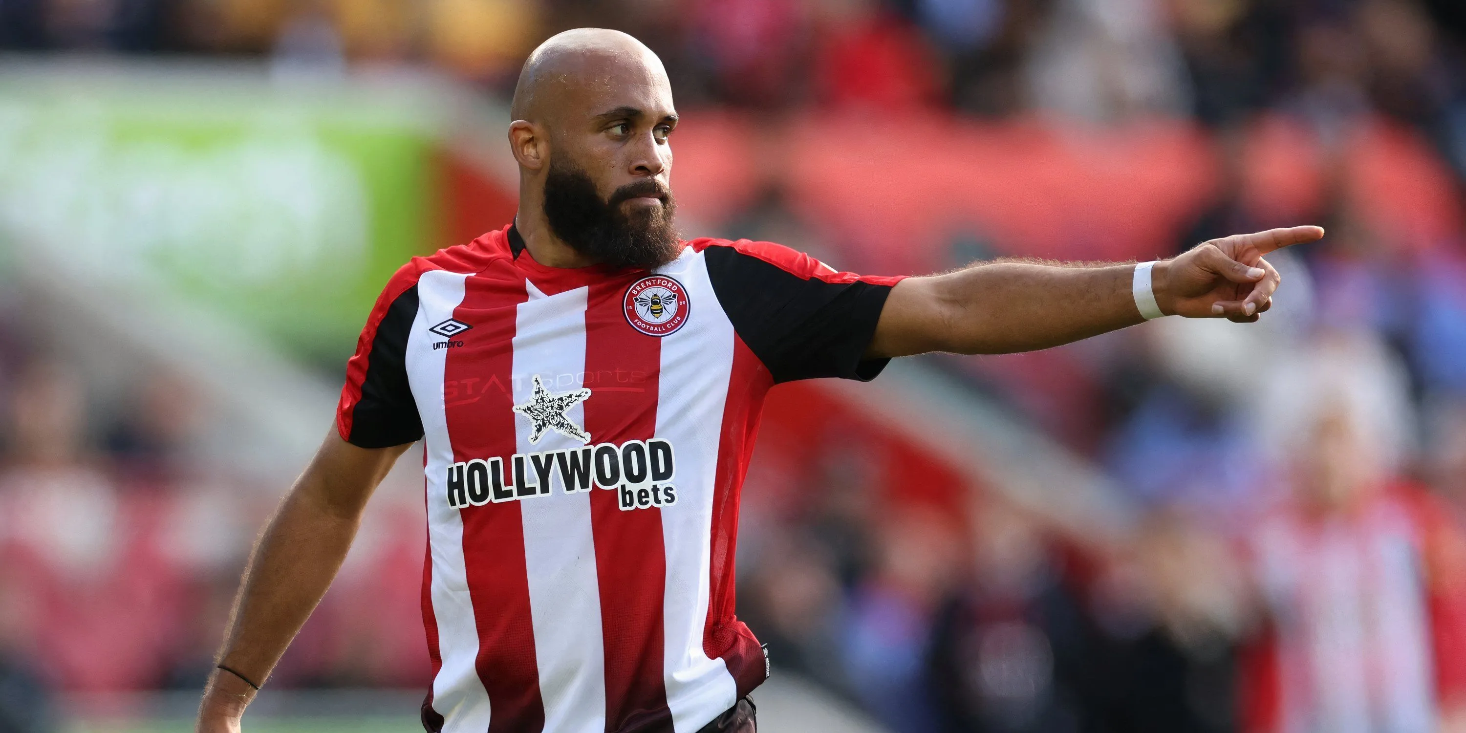 Bryan Mbeumo ăn mừng bàn thắng trong màu áo Brentford, mục tiêu chuyển nhượng của Manchester United.