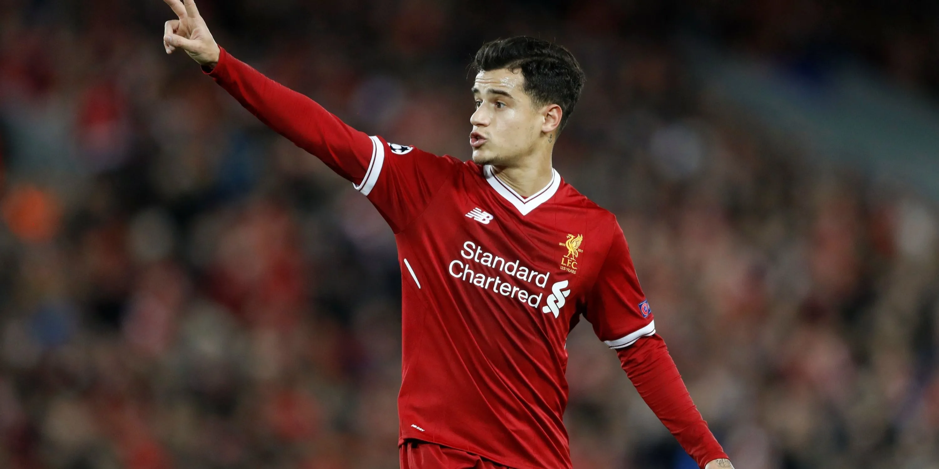 Cựu cầu thủ Liverpool, Philippe Coutinho, khi còn khoác áo Quỷ đỏ vùng Merseyside.