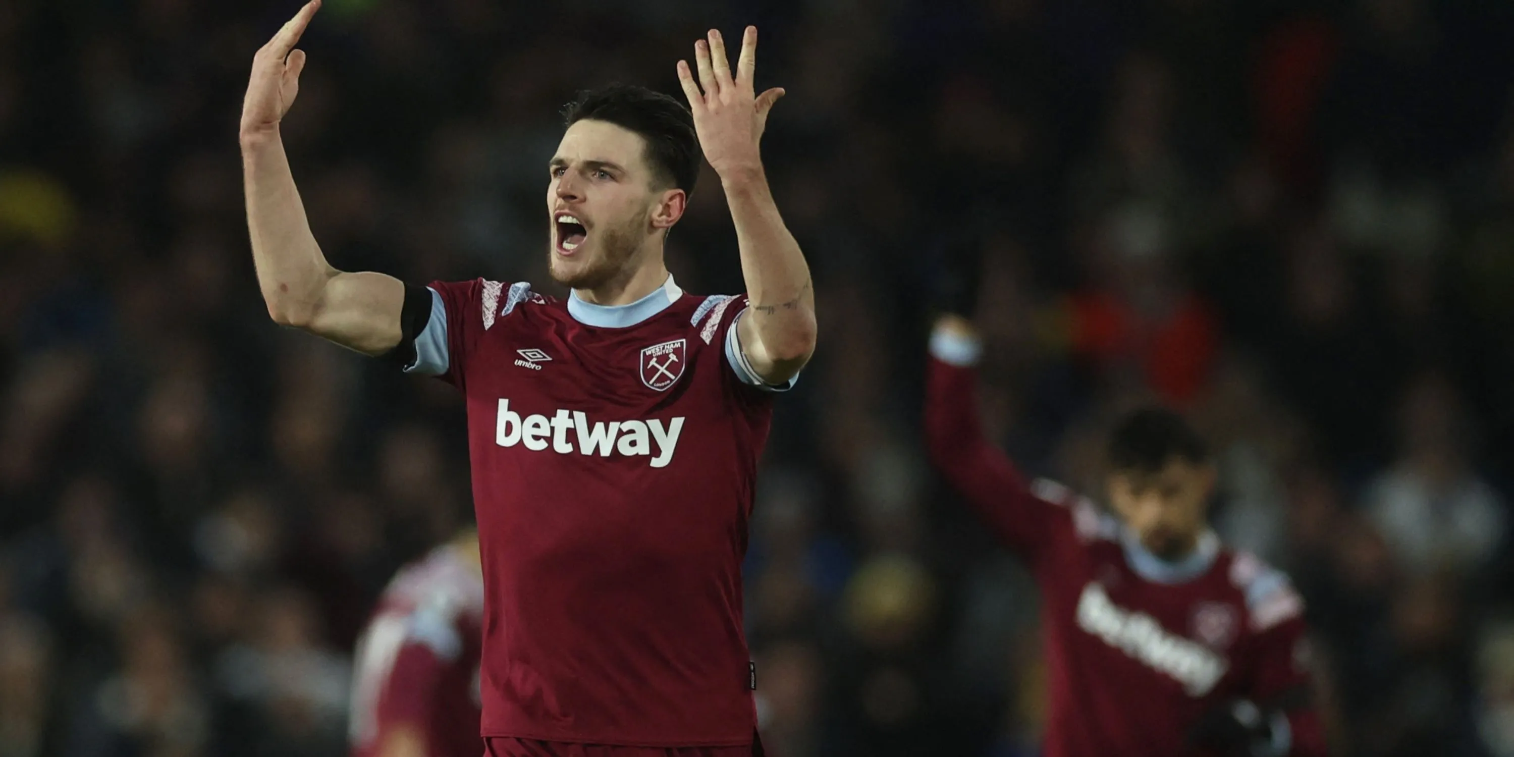Declan Rice thi đấu cho West Ham dưới thời David Moyes