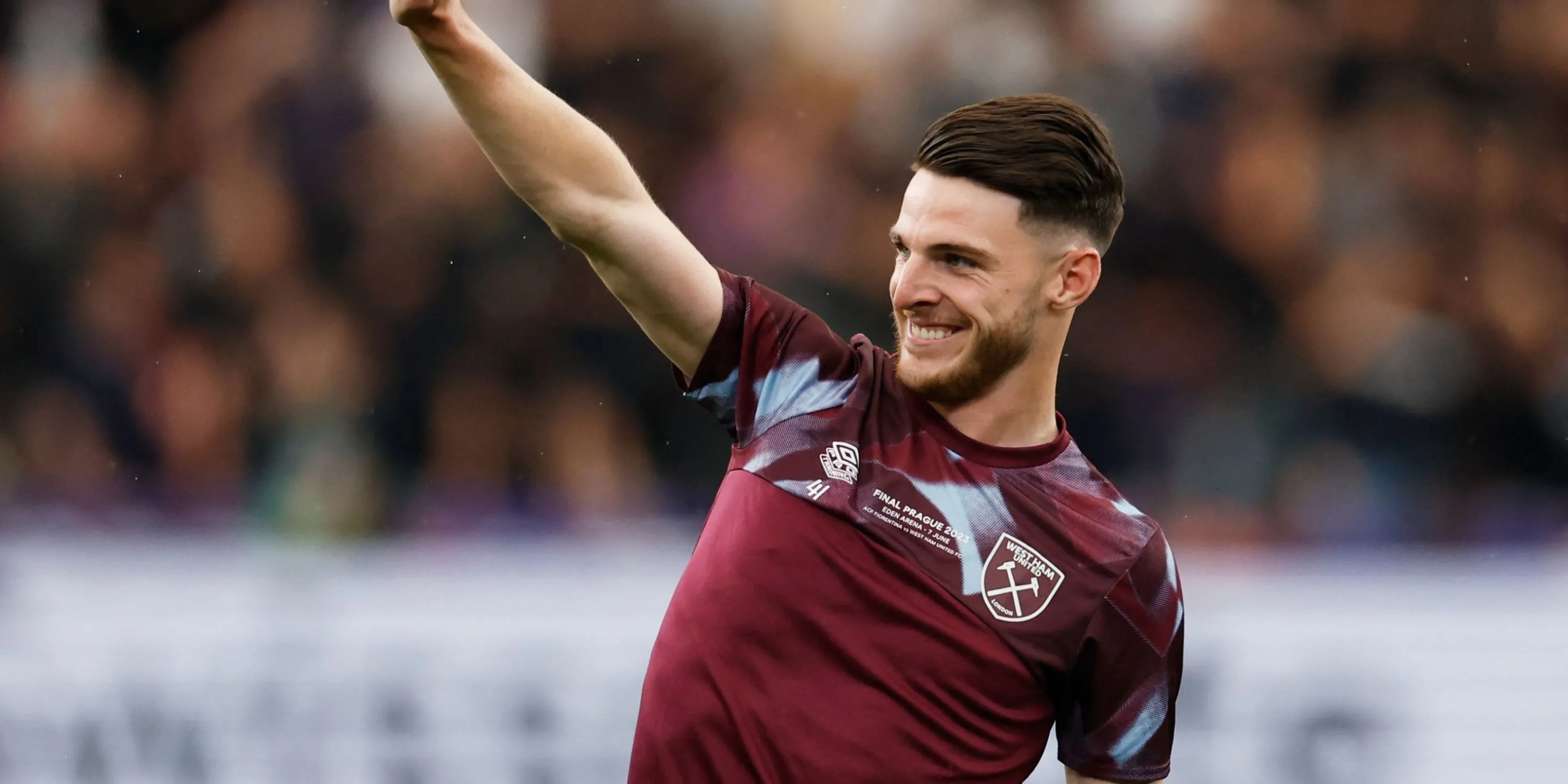 Declan Rice trong một trận đấu cho West Ham