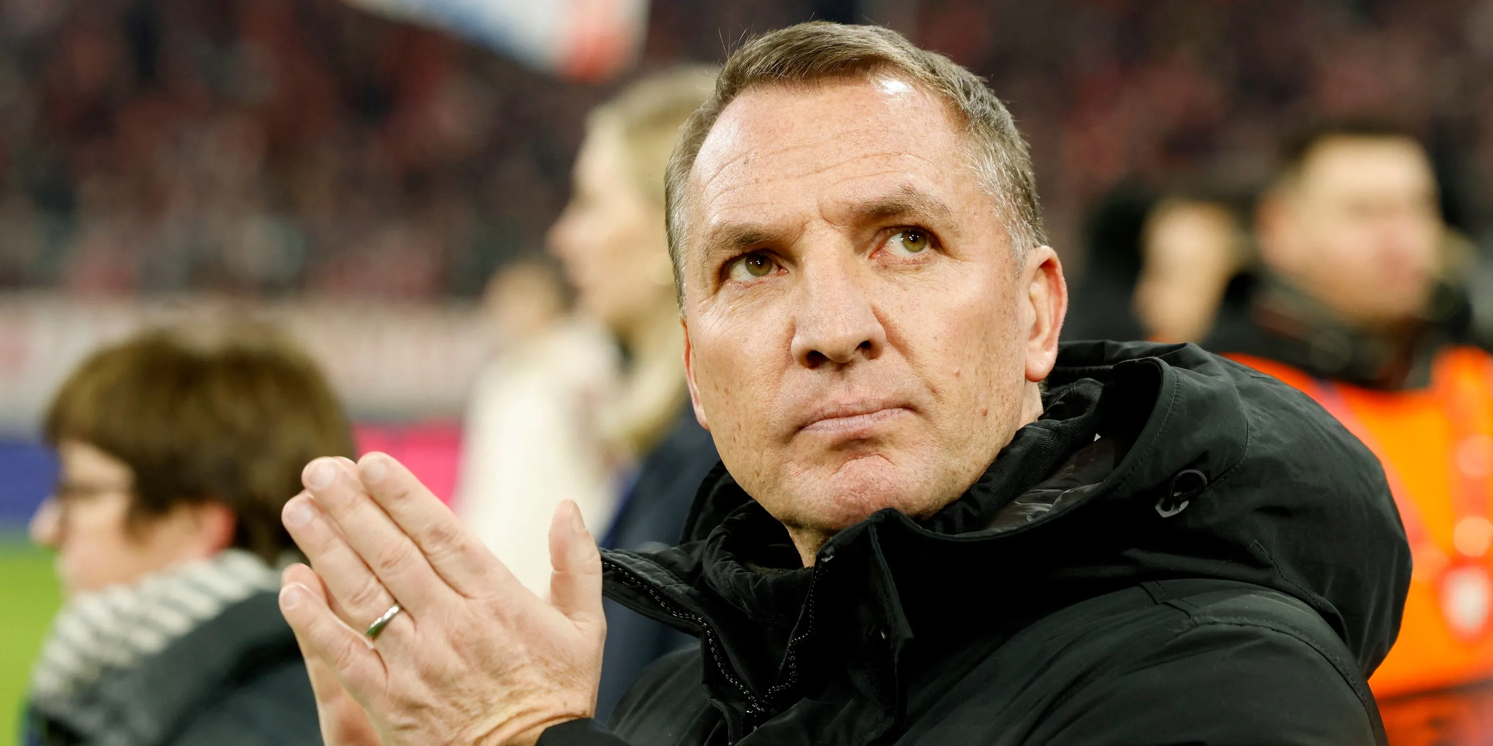 Huấn luyện viên Brendan Rodgers của Celtic trước trận đấu