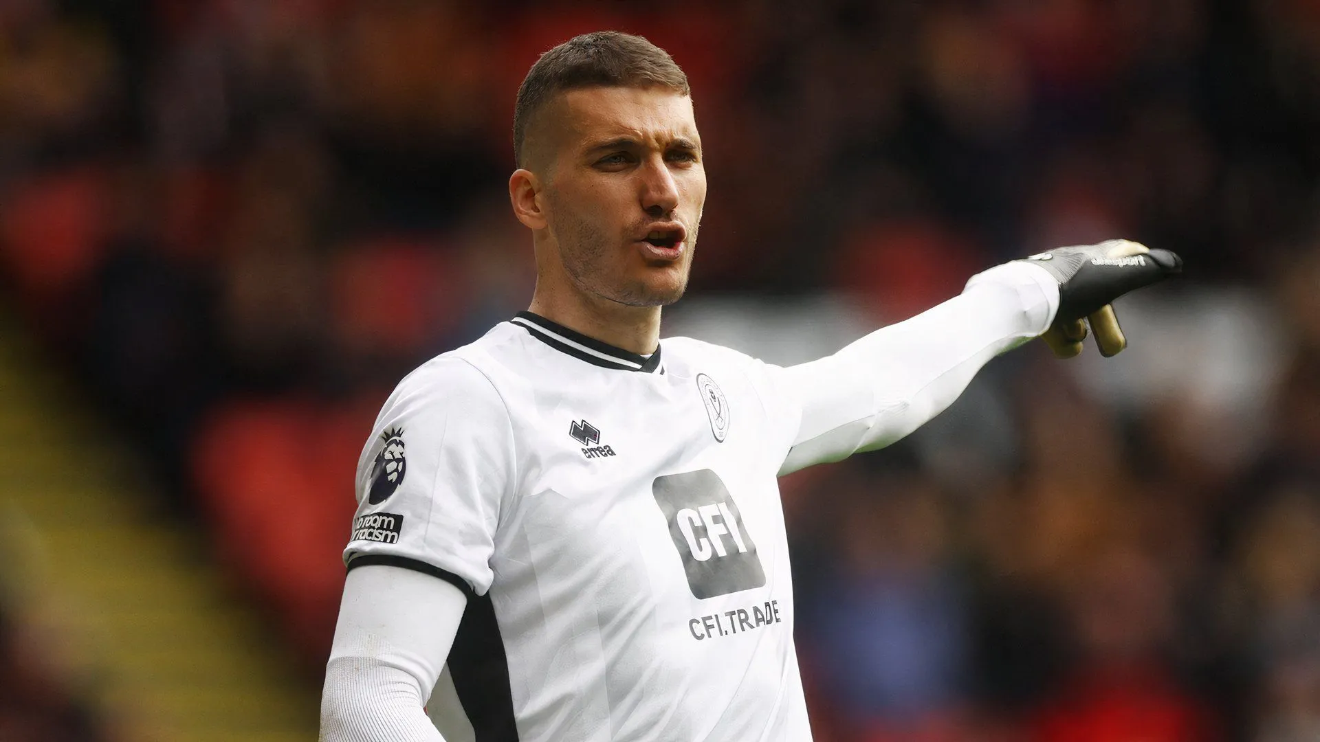 Thủ môn Ivo Grbic trong màu áo Sheffield United, sẵn sàng chứng tỏ bản thân dưới thời HLV Ruben Selles