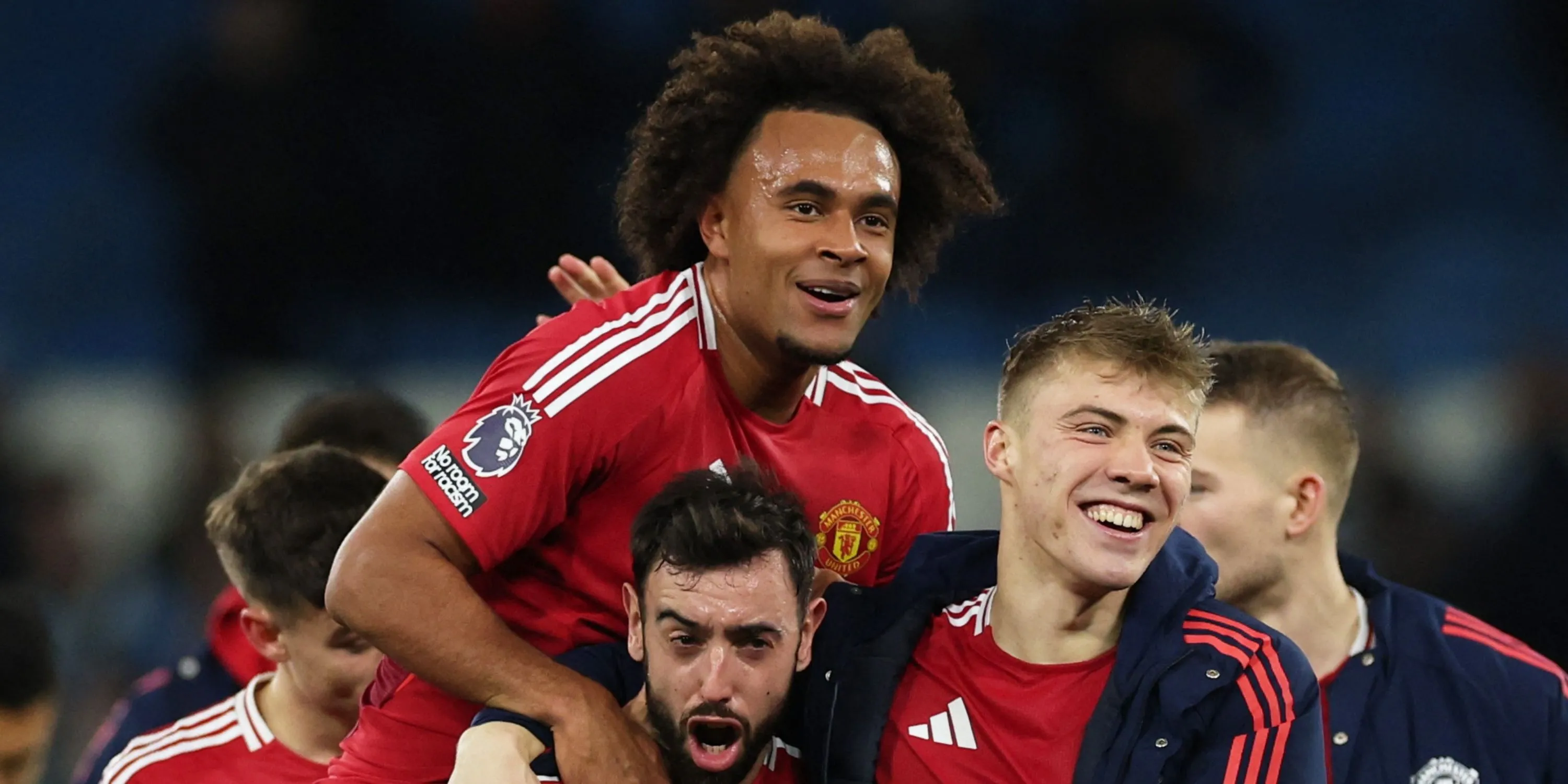 Tiền đạo Rasmus Højlund của Manchester United tại Premier League, người có thể sẽ cạnh tranh hoặc đá cặp với Kolo Muani nếu anh gia nhập.