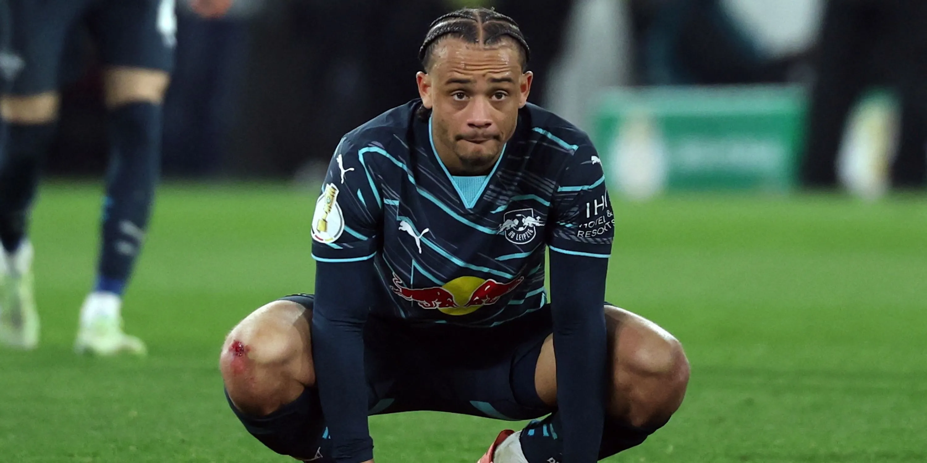 Xavi Simons của RB Leipzig thể hiện cảm xúc sau trận đấu, cho thấy phong độ ấn tượng thu hút Chelsea.