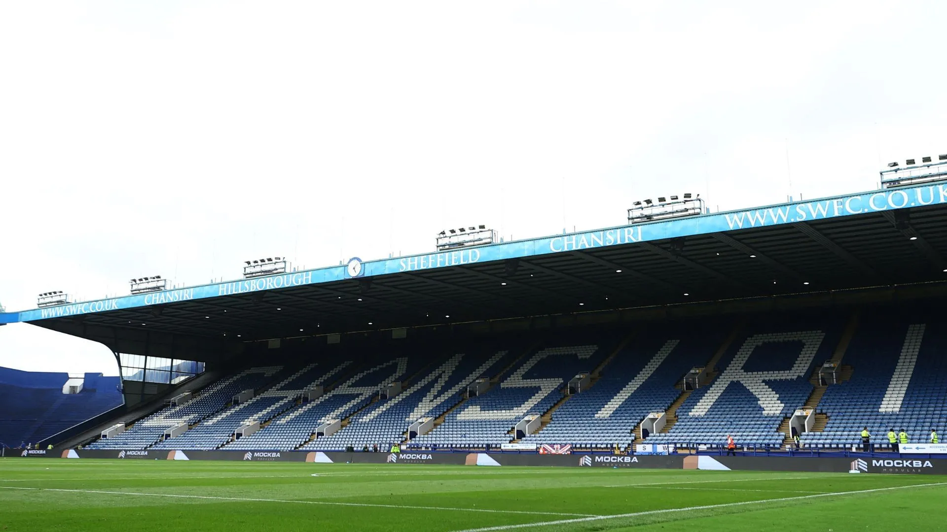 Cận cảnh khán đài North Stand sân vận động Hillsborough của Sheffield Wednesday sau khi được cấp phép hoạt động trở lại